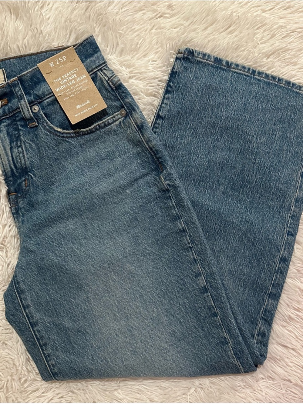 Madewell The Perfect Vintage Wide-Leg Denim Jean Petite